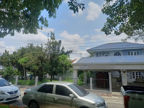 2-storey detached house for rent, corner house, Chalada Village, Sai Mai 34, government water and electricity - 00063