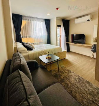 📌 For Rent Condo THE MUVE BANGNA Building A, Floor 4,Studio, Room size 22 sqm