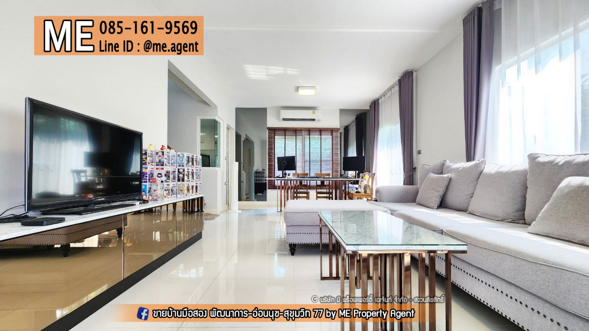รูป ขายบ้านเดี่ยว มบ.มัณฑนา มอเตอร์เวย์-กรุงเทพกรีฑาตัดใหม่ เฟอร์นิเจอร์พร้อมเข้าอยู่ สะดวก ถนนมอเตอร์เวย์ กรุงเทพ-ชลบุรี โทร 085-161-9569 (BM17-56) - รูปที่ 5/16