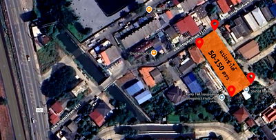 Land for rent วิทยาลัยบริหารธุรกิจและการท่องเที่ยวกรุงเทพ : Land for rent in Bangkok near main road