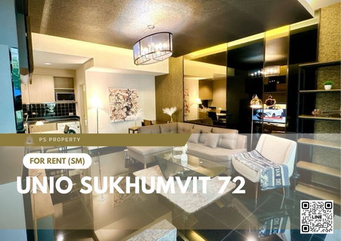 For rent 📍 Unio Sukhumvit 72📍 Fully furnished and equipped with electrical appliances, near BTS Bearing