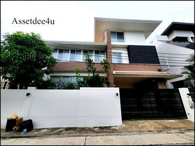 เช่าบ้านเดี่ยว ถนนประชาราษฎร์บำเพ็ญ : AH593 ให้เช่าบ้านเดี่ยว 3 ชั้น บ้านหลังใหญ่ เฟอร์นิเจอร์และเครื่องใช้ไฟฟ้าครบ ย่านรัชดา ห้วยขวาง ใกล้MRTห้วยขวางใกล้นานาชาติKIS