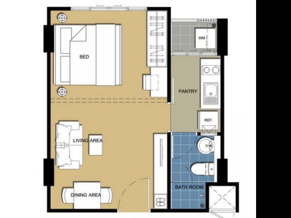 picture FOR RENT : D CONDO RAMKHAMHAENG 64  7FL.   - 8/9