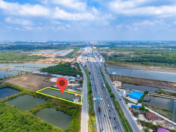 รูป ขายที่สีม่วง 3 ไร่ ผังอีอีซี ติดถนนเลียบมอเตอร์เวย์ ขาเข้ากรุงเทพ และ อยู่ติดนิคมบลูเทค ต.เขาดิน อ.บางปะกง จ.ฉะเชิงเทรา - รูปที่ 3/7
