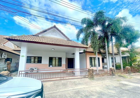 with furniture appliances 3 bed Thapma Lotus Rayong Town 1.7km. Mansion house for rent 84sq.w. 284sq