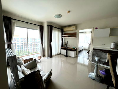 Condos for sale : Call : 065-661-5169 For Sale D Condo Nakorn Rayong @Saeng Chan Beach, 60 sq.m 2 Beds 2 Baths 8th floor Pool View Corner Unit, Tower A, Fully furnished