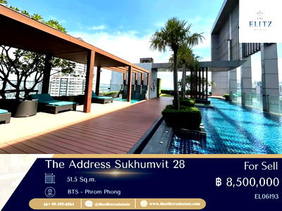 คอนโด BTS พร้อมพงษ์ : ✨ Luxury Location Best Value Unit in The Address 28 🎉
