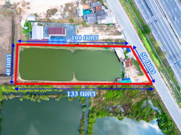 รูป ขายที่สีม่วง 3 ไร่ ผังอีอีซี ติดถนนเลียบมอเตอร์เวย์ ขาเข้ากรุงเทพ และ อยู่ติดนิคมบลูเทค ต.เขาดิน อ.บางปะกง จ.ฉะเชิงเทรา - รูปที่ 2/7