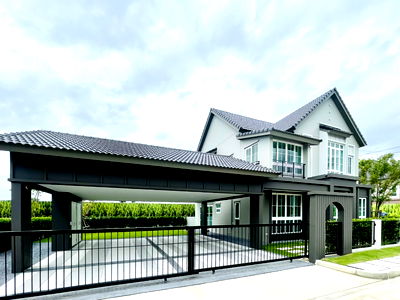 บ้านเดี่ยว ม.กรุงเทพธนบุรี : บ้านเดี่ยวหรู สไตล์ Modern Farmhouse ใกล้ ม.มหิดล – ใช้ชีวิตท่ามกลางธรรมชาติ บนทำเลศักยภาพ