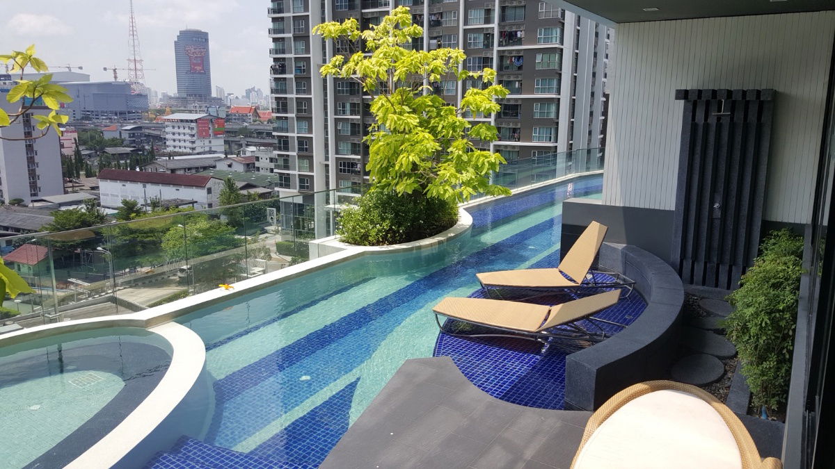 รูป Lette Midst Ram9 1 bed 35 sq.m. เพียง 15,000 พร้อมอยู่  ชั้นสูง วิวสระ - รูปที่ 8/16