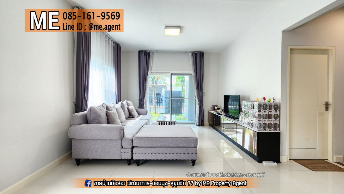 รูป ขายบ้านเดี่ยว มบ.มัณฑนา มอเตอร์เวย์-กรุงเทพกรีฑาตัดใหม่ เฟอร์นิเจอร์พร้อมเข้าอยู่ สะดวก ถนนมอเตอร์เวย์ กรุงเทพ-ชลบุรี โทร 085-161-9569 (BM17-56) - รูปที่ 14/16