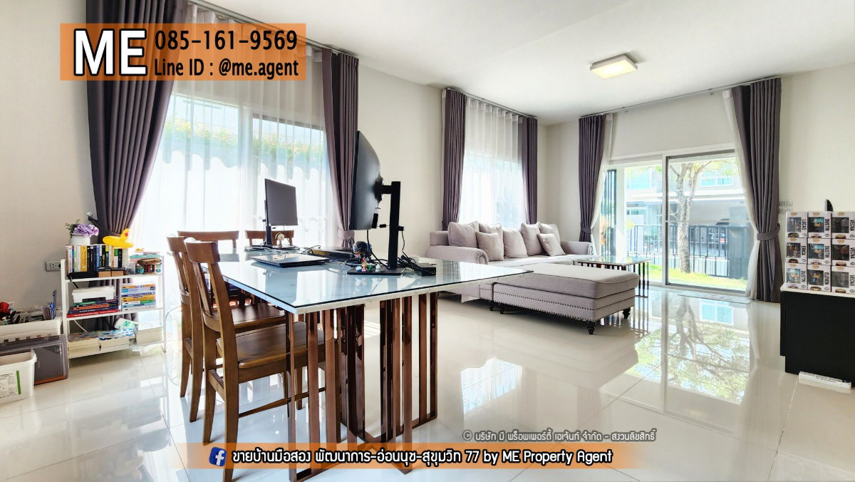 รูป ขายบ้านเดี่ยว มบ.มัณฑนา มอเตอร์เวย์-กรุงเทพกรีฑาตัดใหม่ เฟอร์นิเจอร์พร้อมเข้าอยู่ สะดวก ถนนมอเตอร์เวย์ กรุงเทพ-ชลบุรี โทร 085-161-9569 (BM17-56) - รูปที่ 10/16