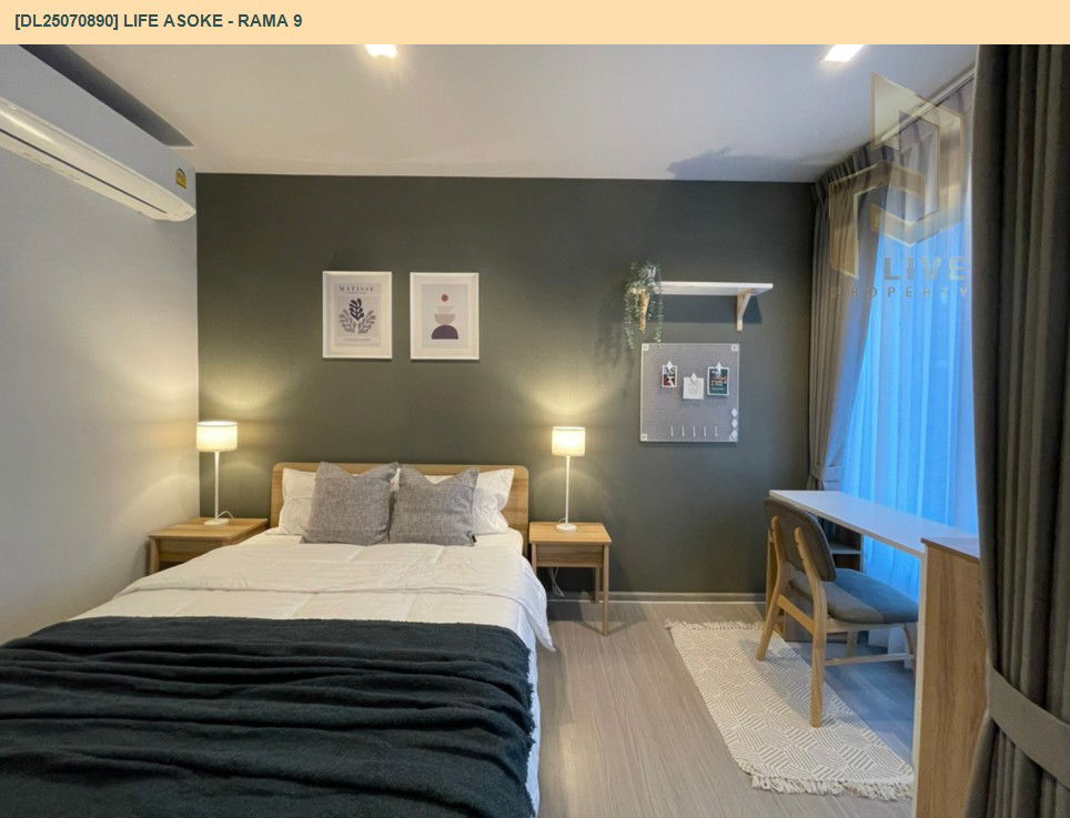 picture DL25070890 Condo for rent, Life Asoke - Rama 9 near MRT พระราม 9, ready to move in, call urgently 0656133286 LineID @655ebbvc - 2/11