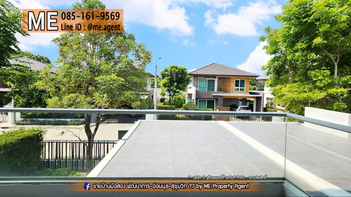 รูป ขายบ้านเดี่ยว มบ.มัณฑนา มอเตอร์เวย์-กรุงเทพกรีฑาตัดใหม่ เฟอร์นิเจอร์พร้อมเข้าอยู่ สะดวก ถนนมอเตอร์เวย์ กรุงเทพ-ชลบุรี โทร 085-161-9569 (BM17-56) - รูปที่ 9/16