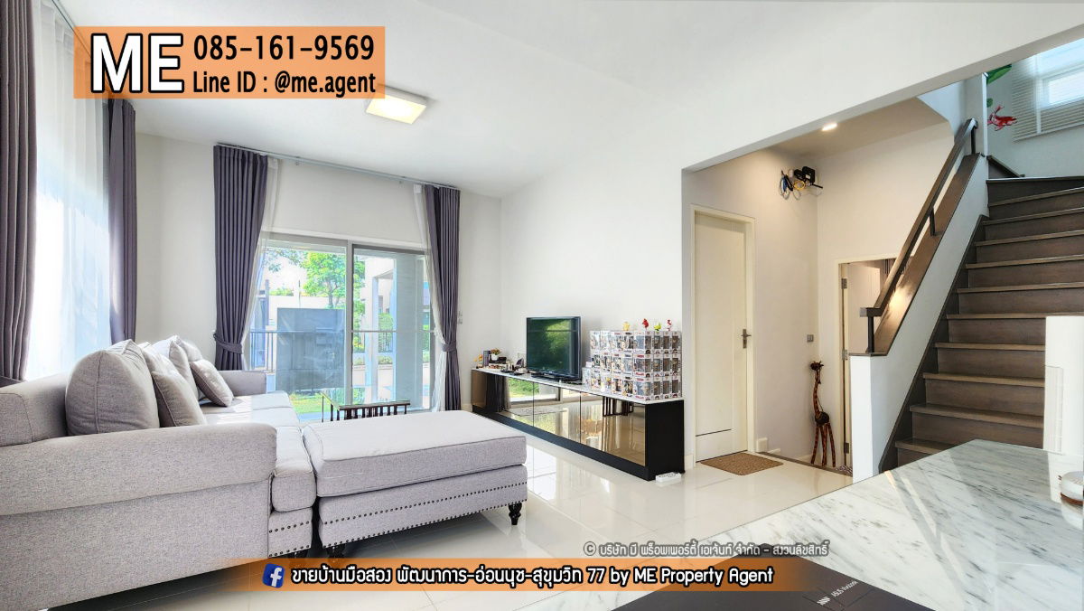 รูป ขายบ้านเดี่ยว มบ.มัณฑนา มอเตอร์เวย์-กรุงเทพกรีฑาตัดใหม่ เฟอร์นิเจอร์พร้อมเข้าอยู่ สะดวก ถนนมอเตอร์เวย์ กรุงเทพ-ชลบุรี โทร 085-161-9569 (BM17-56) - รูปที่ 11/16