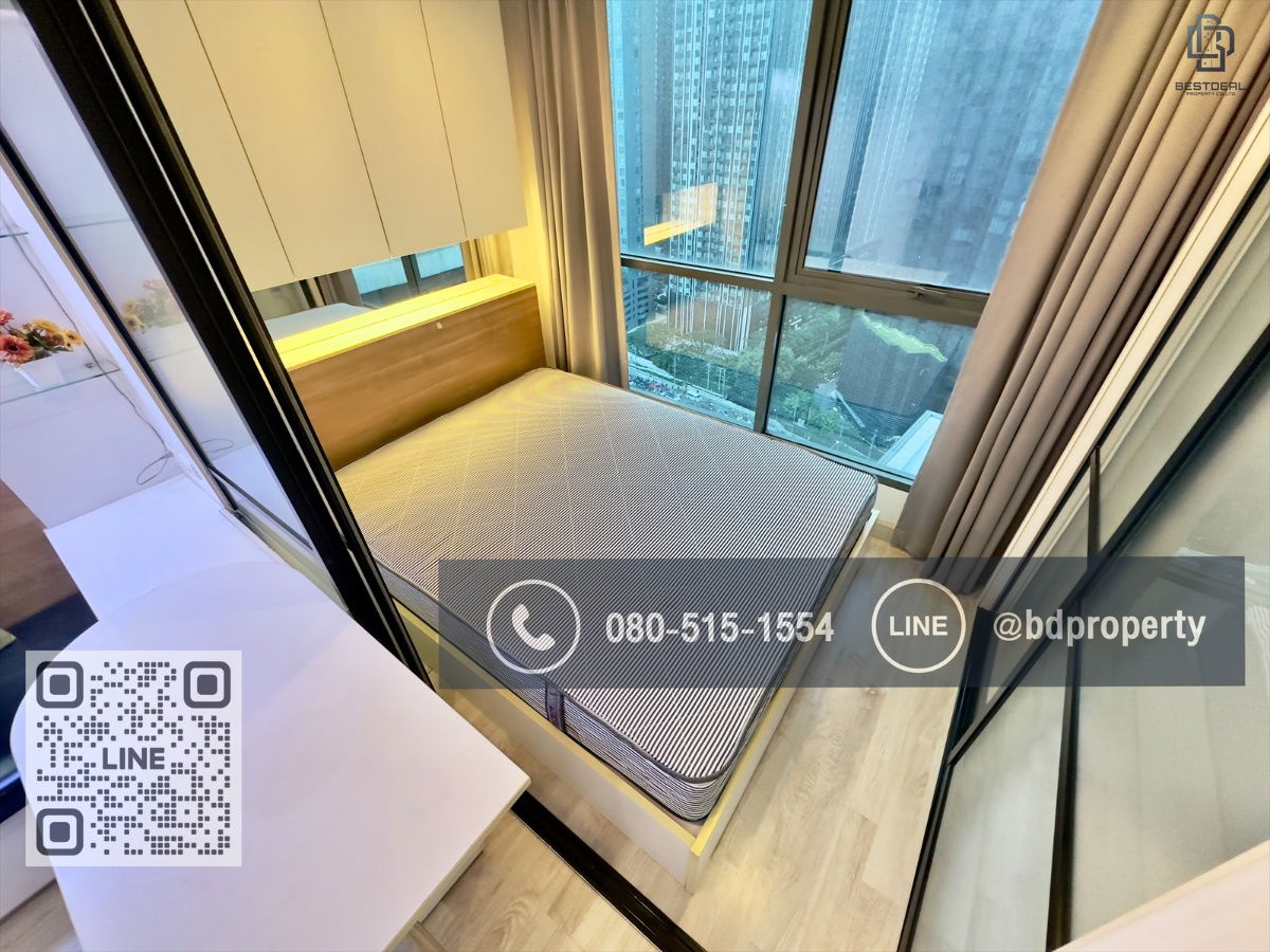 picture Bestdeal  FOR RENT Studio 22 sqm. Rental 13,000 THB /month CONDO “IDEO MOBI RAMA 9” Near Phraram Kao 9 MRT Station 80 meters. - 6/10