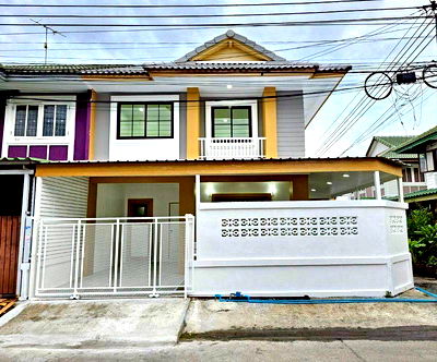 ทาวน์โฮม ไทรน้อย นนทบุรี : ขายทาวน์เฮ้าส์2ชั้น หลังมุมกลับรถ ตกแต่งใหม่พร้อมอยู่ หมู่บ้านพฤกษา10 บางกรวย-ไทรน้อย บางบัวทอง นนทบุรี 