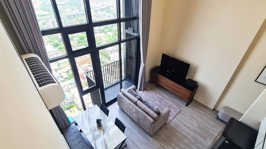 รูป คอนโด Duplex Type 2ห้องนอน 2ห้องน้ำ 63ตรม. The Line Sukhumvit 101 ชั้น36 เฟอร์ครบ - รูปที่ 1/12