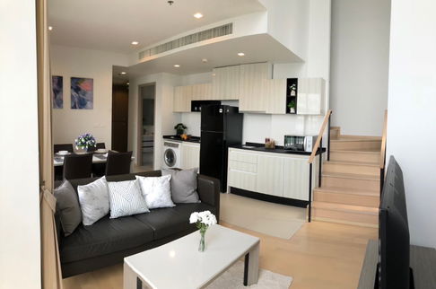 (For Rent) Corner Unit 2 Beds 2 Baths 84.5 Sqm. Fully furnished, unblock view - READY TO MOVE IN