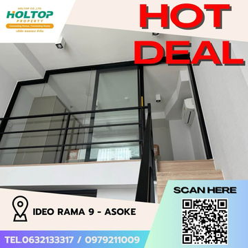 #Z1665 Condo for rent at IDEO Rama 9 - Asoke
