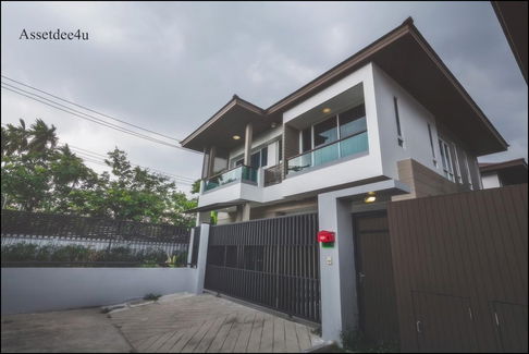AH592 ให้เช่าบ้านเดี่ยว เฟอร์นิเจอร์ครบ คูณสุขวิลล่า นวลจันทร์ ใกล้ทางด่วนรามอินทรา