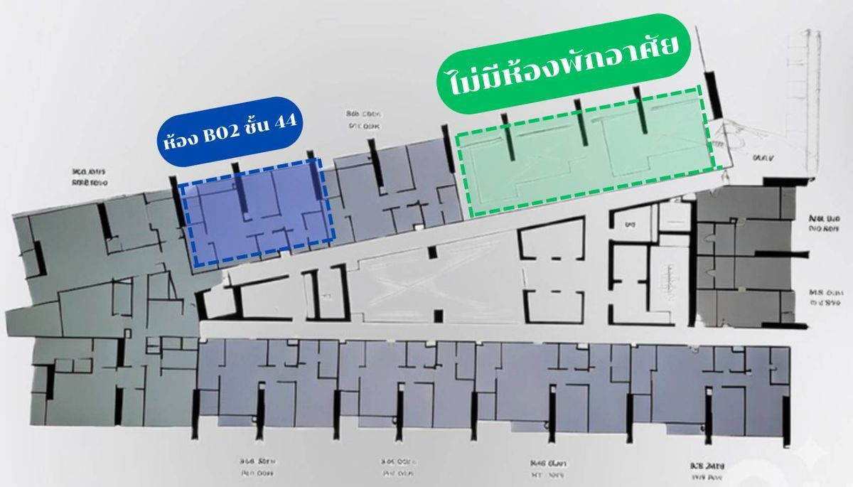 รูป B02 ชั้น 44 วิวโค้งแม่น้ำ ตำแหน่งสวยที่สุด - รูปที่ 2/5
