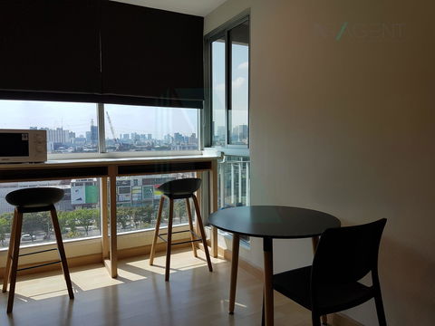 🚩 For rent condo RHYTHM  RATCHADA Building A, Floor 10,1 bed room, Room size 45.00 sqm