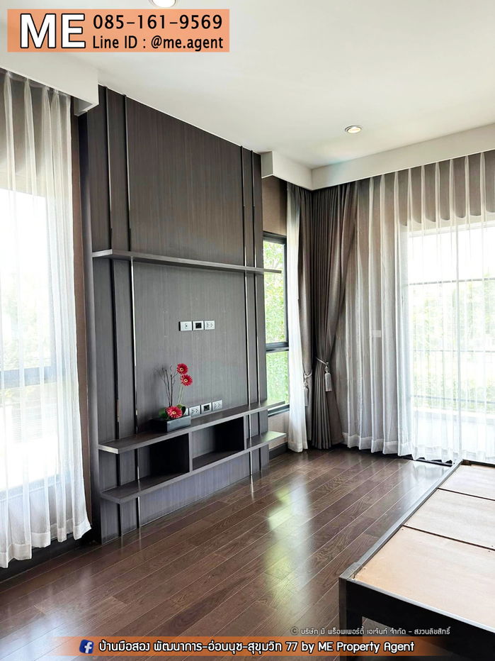 picture Sale Single House, Setthasiri Pattanakarn 81 sqw. 4 Bed fully decorated 20 mins from Thonglor, call 064-954-9619 (BJ21-81) - 13/16