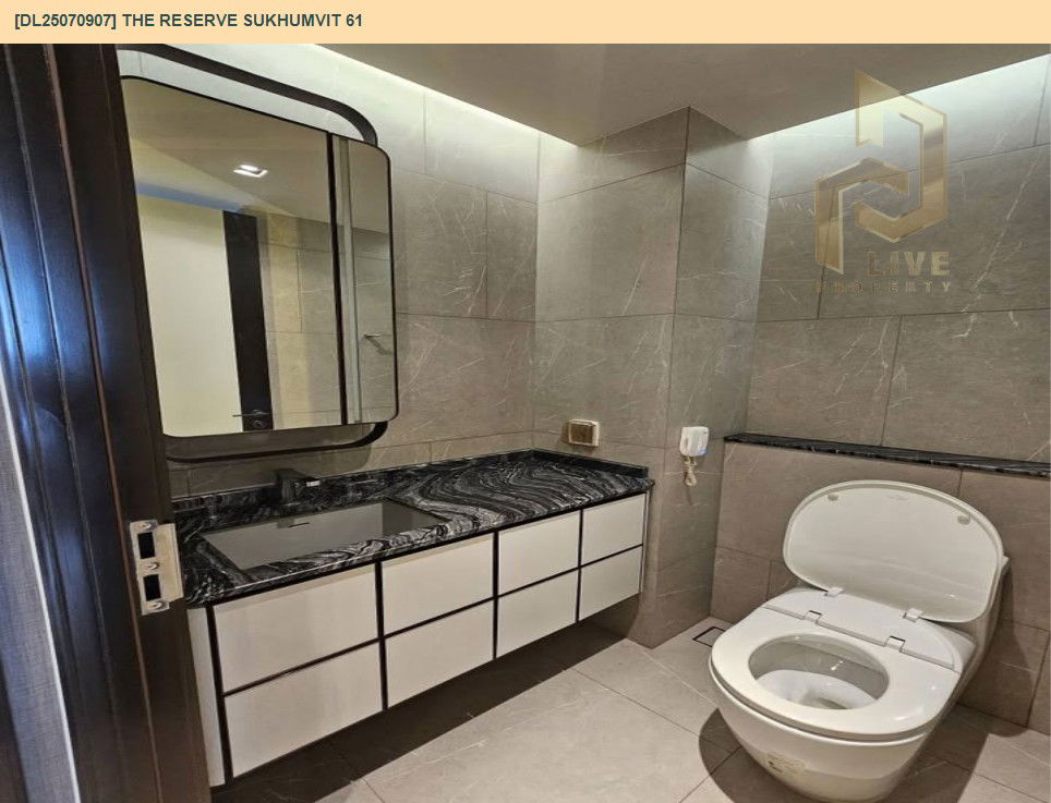 รูป DL25070907 ให้เช่าคอนโด เดอะ รีเซิร์ฟ สุขุมวิท 61 (The Reserve Sukhumvit 61) ใกล้ BTS เอกมัย พร้อมเข้าอยู่ โทรด่วน 0638692663 LineID @534wlwof - รูปที่ 14/14