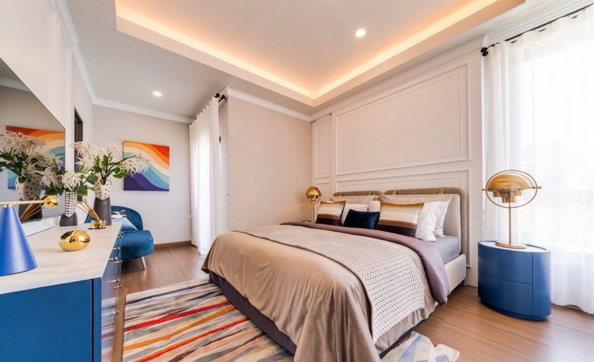 picture Two-story semi-detached house for sale in Britannia Mega Town Bangna. Beautiful, cheap, good location,. Interested? Add me on Line @841qqlnr - 10/18
