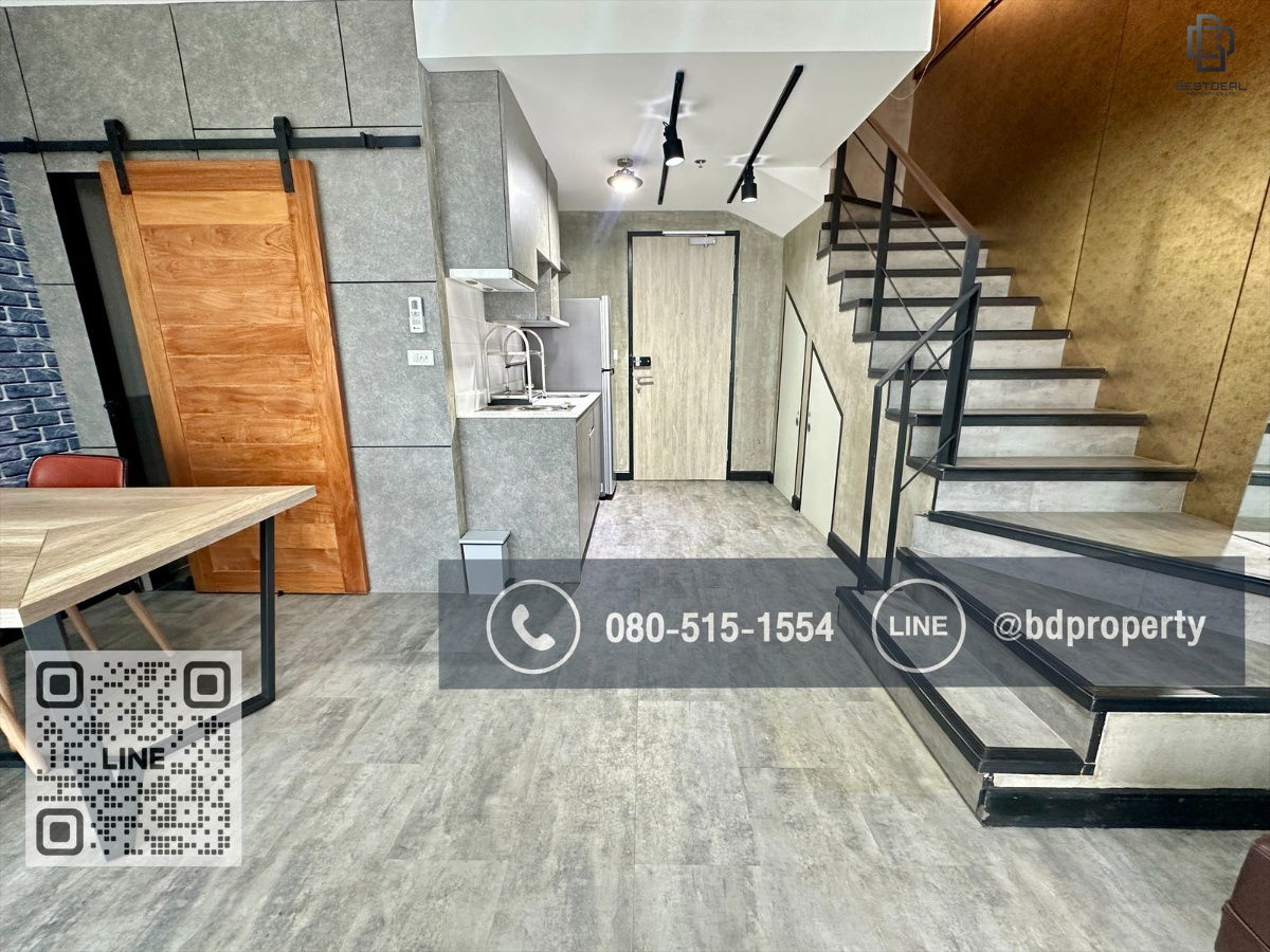 picture Bestdeal FOR RENT CONDO. “Ideo Mobi Rama 9”2bedroom Duplex 62sqm. Rental 30,000 THB /month  Near Phraram Kao 9 MRT Station 80 meters. - 12/17