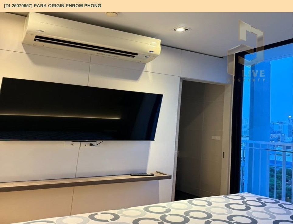 รูป MDL25070957 ให้เช่าคอนโด พาร์ค ออริจิ้น พร้อมพงษ์ (PARK ORIGIN PHROM PHONG) ใกล้ BTS พร้อมพงษ์ พร้อมเข้าอยู่ โทรด่วน 0638692663 LineID @534wlwof - รูปที่ 6/8