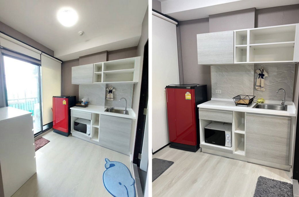 picture Call : 065-663-3286 Condo Grene Don Mueang-Song Prapha @Don Mueang Airport, 25.5 sq.m 1 Bedroom 3rd floor, Fully furnished - 5/12