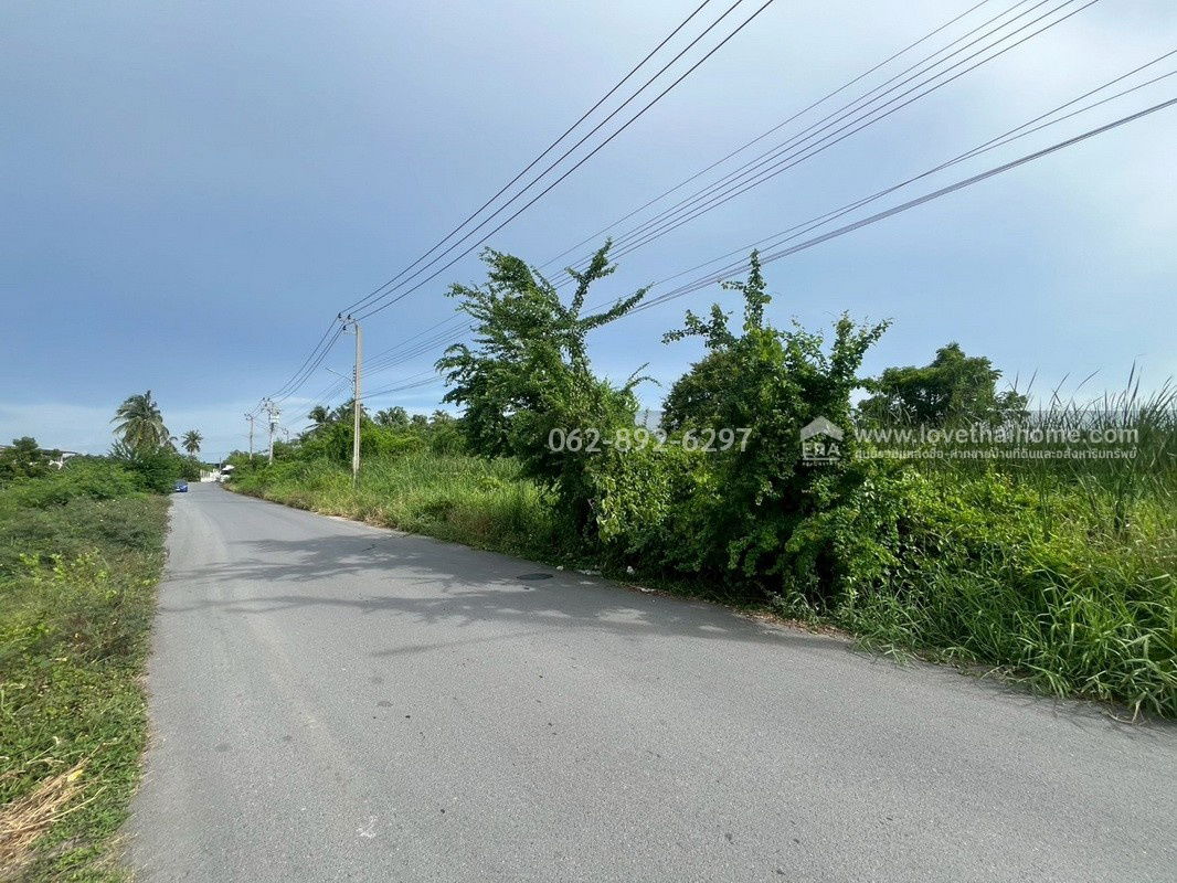 picture Land for sale, beautiful plot, Soi Pracha Uthit 76, Bang Khun Thian, size 10 rai, good location, large plot, next to public road, - 4/9