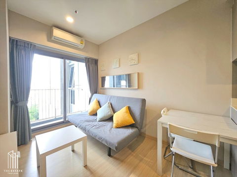 Whizdom Connect for rent, garden views and green spaces, near BTS Punnawithi, 27.05 sq.m., 1 bedroom @ 16,000 baht