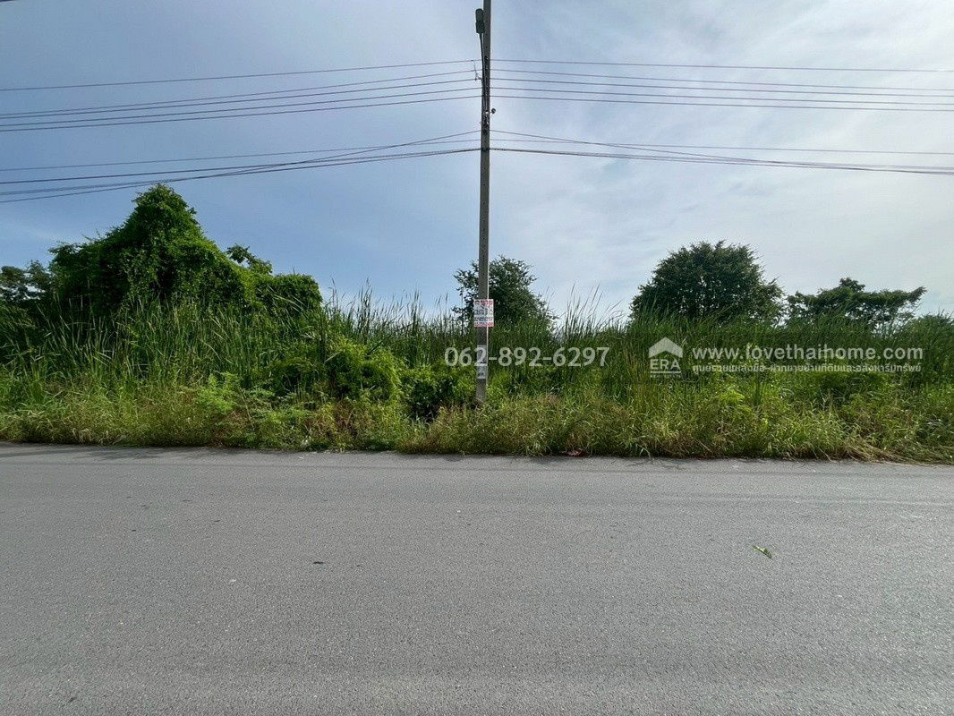 picture Land for sale, beautiful plot, Soi Pracha Uthit 76, Bang Khun Thian, size 10 rai, good location, large plot, next to public road, - 3/9