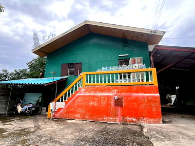 ขายที่ดิน : บ้านพร้อมที่ดิน เนื้อที่ 1 ไร่ พร้อมบ้าน 2 หลัง โกดัง 12*12 เมตร 1 หลัง