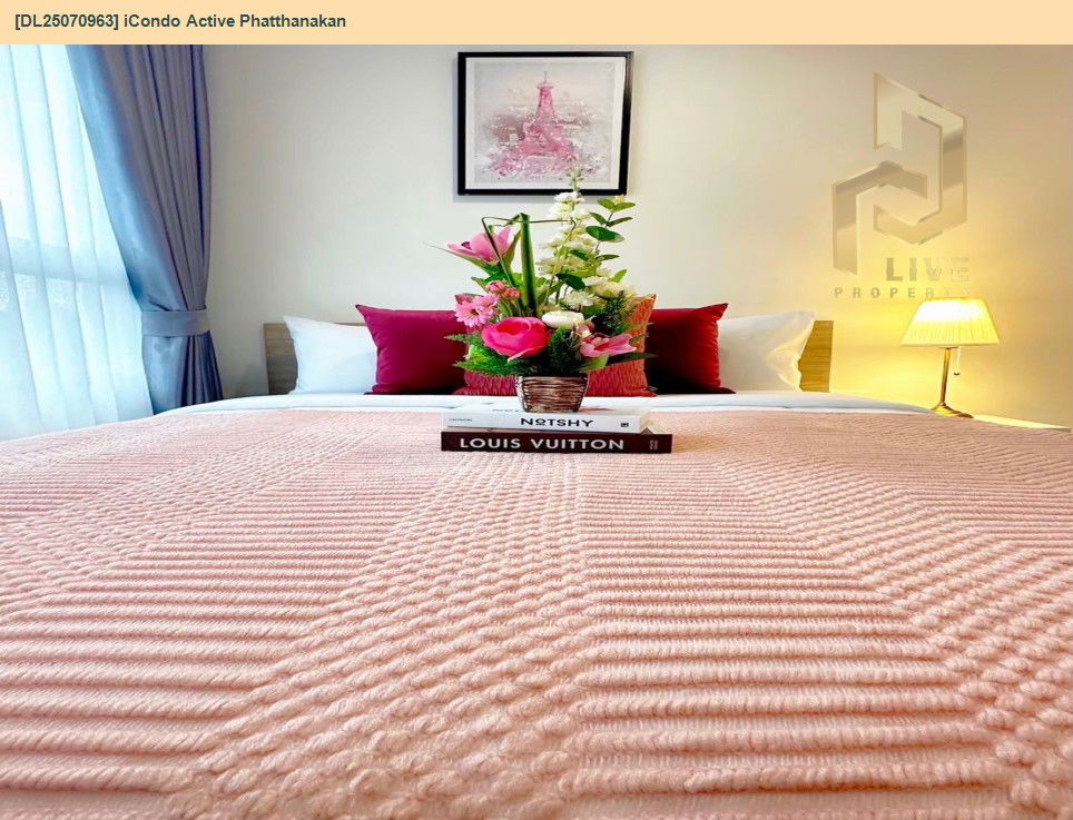 picture DL25070963 Condo for rent, iCondo Active Phatthanakan near Airport Rail Link Hua Mak, ready to move in, call urgently 0656133286 LineID @655ebbvc - 6/11
