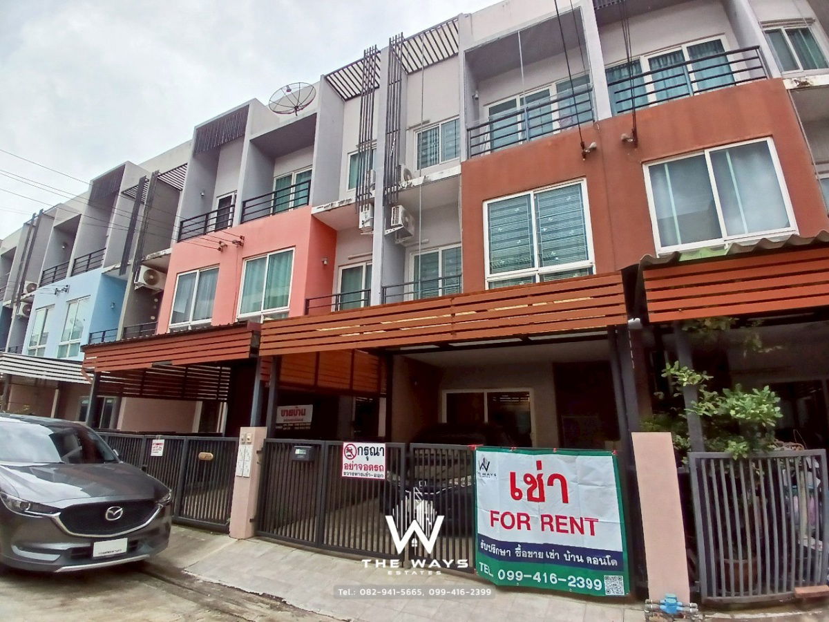 รูป ให้เช่าทาวน์โฮมม์ 3 ชั้น กรีนิชรามอินทรา 🏡 ชีวิตเมืองที่ไม่วุ่นวาย เริ่มต้นที่นี่…  - รูปที่ 1/23