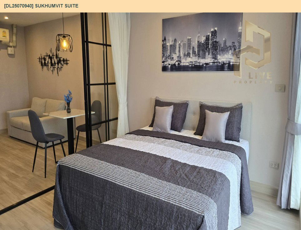 รูป DL25070940 ให้เช่าคอนโด สุขุมวิท สวีท (Sukhumvit Suite) ใกล้ BTS นานา พร้อมเข้าอยู่ โทรด่วน 0638692663 LineID @534wlwof - รูปที่ 3/13