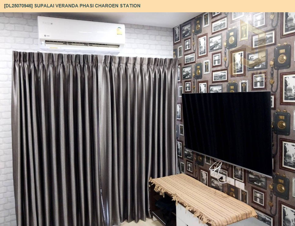 รูป DL25070946 ให้เช่าคอนโด ศุภาลัย เวอเรนด้า สถานีภาษีเจริญ (Supalai Veranda Phasi Charoen Station) ใกล้ MRT ภาษีเจริญ พร้อมเข้าอยู่ โทรด่วน 0638692663 LineID @534wlwof - รูปที่ 7/19