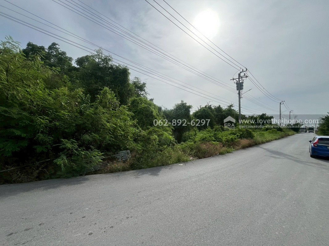 picture Land for sale, beautiful plot, Soi Pracha Uthit 76, Bang Khun Thian, size 10 rai, good location, large plot, next to public road, - 9/9