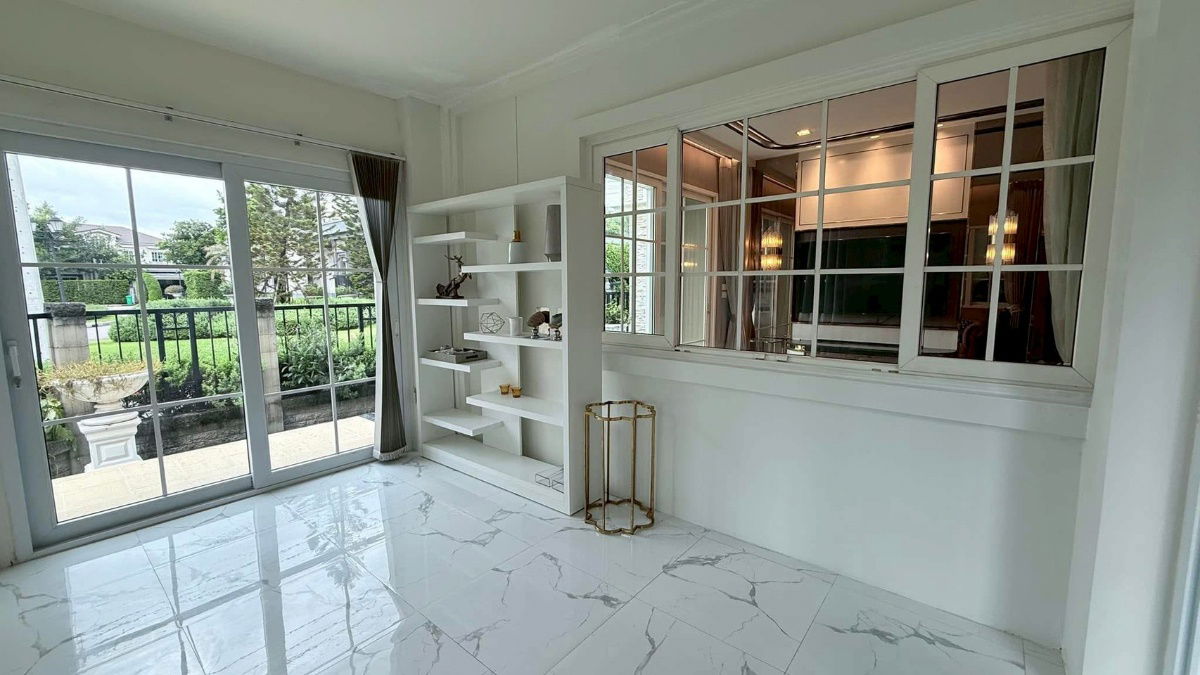 รูป 🏡 ปล่อยเช่าบ้านเดี่ยวแปลงมุมสุดหรู แต่งครบ พร้อมอยู่ Grandio ลาดพร้าว – เกษตรนวมินทร์ (หลังบ้านตัวอย่าง ตกแต่งหรู เฟอร์ครบ วิวสวนหน้าโครงการ) - รูปที่ 16/16