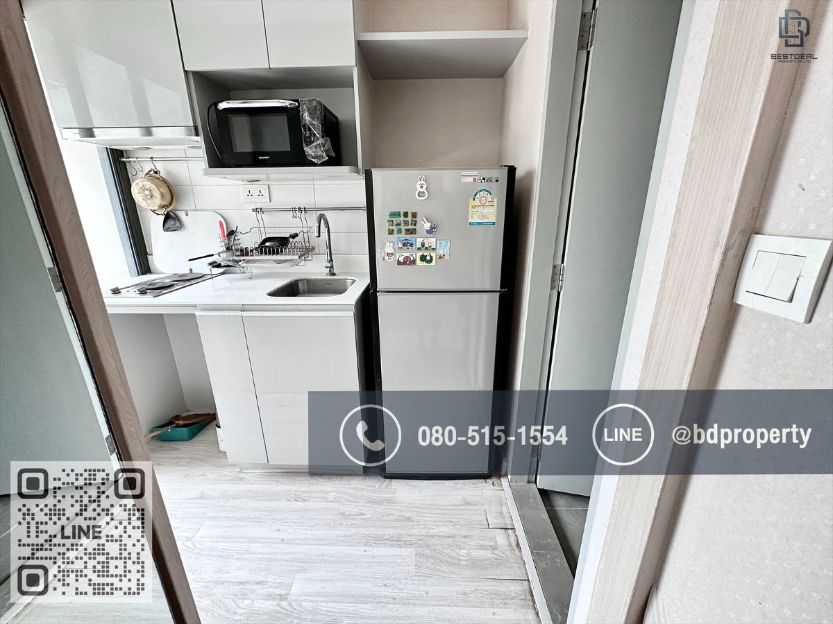 รูป Bestdeal ขายด่วน  Studio 22 sqm.ห้องสวย เฟอร์ครบ ขายเพียง 3.39ล้านเท่านั้น  ดูลงทุนไม่ควรพลาด ใกล้MRT และ เซ็นทรัลพระราม 9 เพียง 80 ม. - รูปที่ 7/8