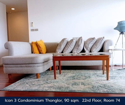 Condo for Rent The Icon 3 Thonglor 22nd Floor 90 sqm