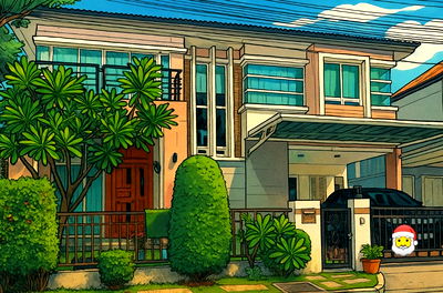 บ้านเดี่ยวให้เช่า : บ้านหลังใหญ่ หัวมุม ลมเย็น อยู่สบาย เหมาะกับครอบครัวใหญ่หรือคนมีรถหลายคัน 🏡 3 นอน 4 น้ำ ห้องแม่บ้านแยก มีแอร์ 6 ตัว