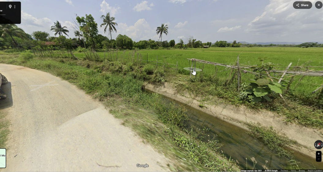 รูป ขายที่ดินสีชมพู 5 ไร่ 96 ตร.ว. ต.เมืองพาน อ.พาน จ.เชียงราย – วิวทุ่งโล่ง ติดถนนคอนกรีต พร้อมคลองชลประทาน‼️ - รูปที่ 4/5
