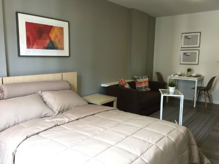 picture Condo for rent, beautiful, DCONDO CAMPUS RESORT Bangna, 30 sq m, decorated by professional architects. - 3/10