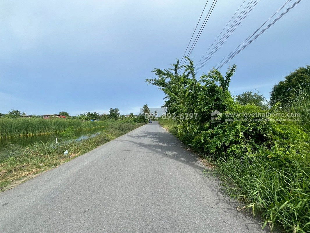picture Land for sale, beautiful plot, Soi Pracha Uthit 76, Bang Khun Thian, size 10 rai, good location, large plot, next to public road, - 6/9