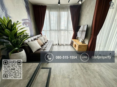 Bestdeal FOR RENT CONDO. “Ideo Mobi Rama 9”2bedroom Duplex 62sqm. Rental 30,000 THB /month  Near Phraram Kao 9 MRT Station 80 meters.